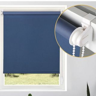 Estor sin taladro gris