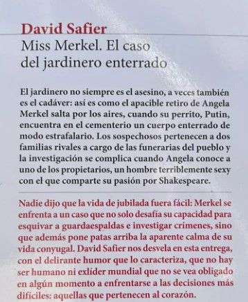 "Miss Merkel. El caso del jardinero enterrado"