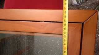 Mesa y silla terraza madera