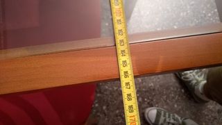 Mesa y silla terraza madera