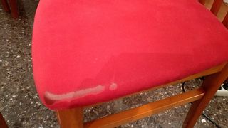 Mesa y silla terraza madera