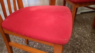 Mesa y silla terraza madera