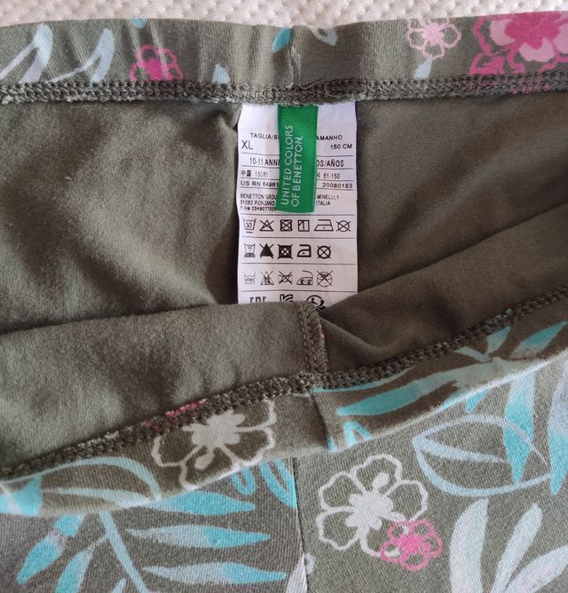Leggings y camiseta BENETTON niñas 10-11A y 13-14A