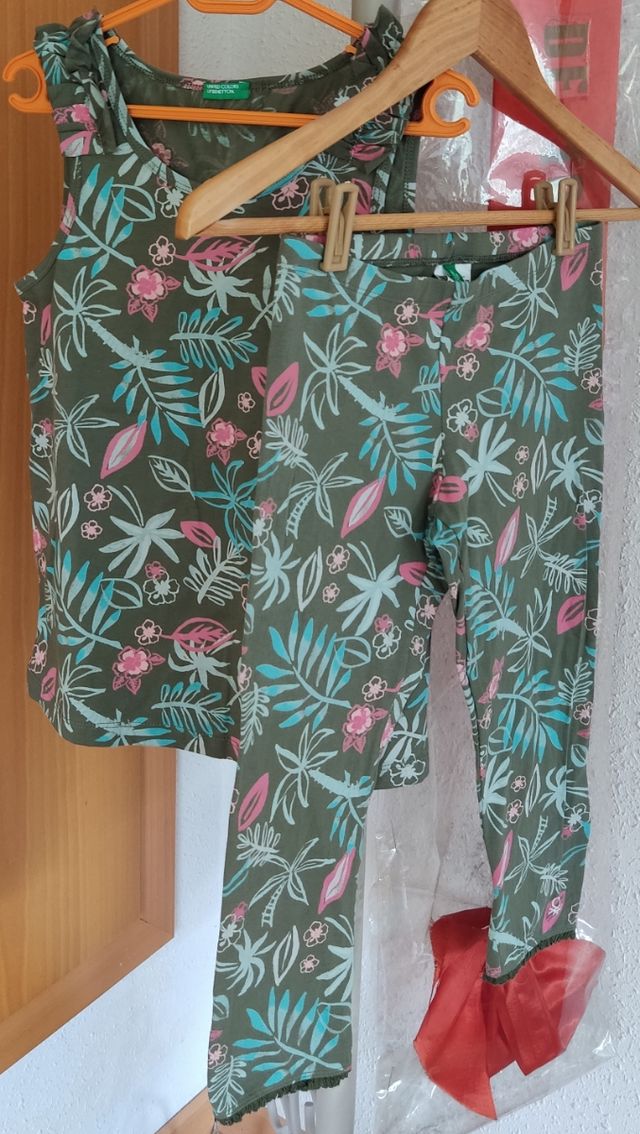 Leggings y camiseta BENETTON niñas 10-11A y 13-14A