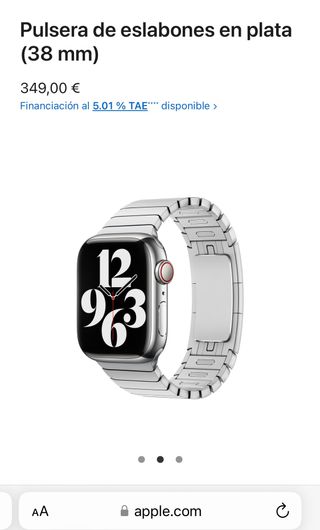 correa en acero apple watch