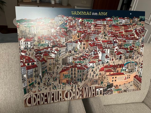 Cuadro laminado Santiago de Compostela