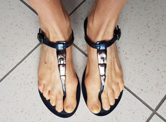 Cubanas infradito blu scuro Misura 37