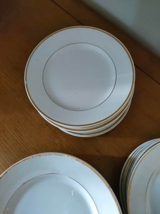 Platos vajillas antiguas porcelana