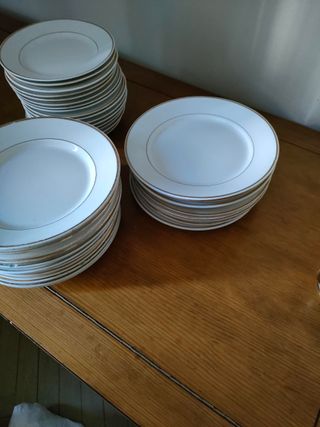 Platos vajillas antiguas porcelana