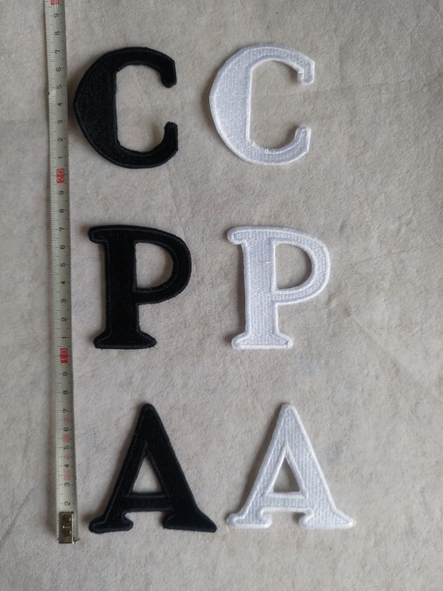 Iniziali ricamate -applicazioni toppa ricamate