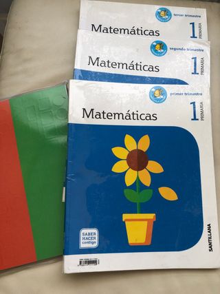 Lote libros matemáticas 1 Primaria Santillana