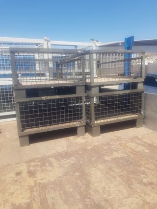 Jaulas apilables de almacen contenedores cestas