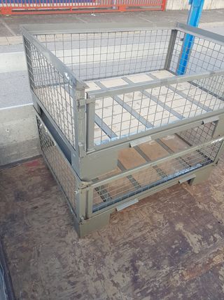 Jaulas apilables de almacen contenedores cestas
