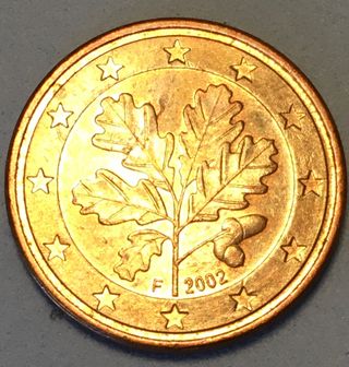 5 CENTIMOS ALEMANIA 2002 CECA " F "