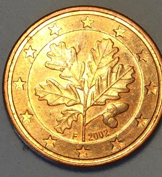 5 CENTIMOS ALEMANIA 2002 CECA " F "