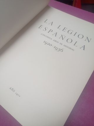 La Legión Española 1920-1936