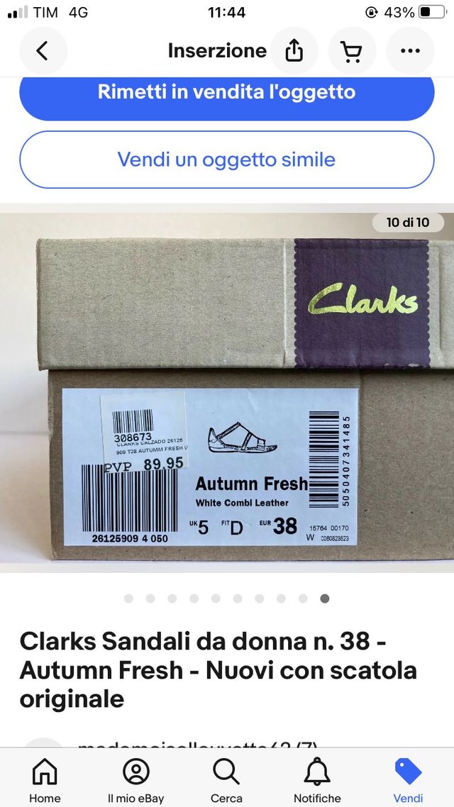 Clarks Sandali da donna n. 38 - Autumn Fresh