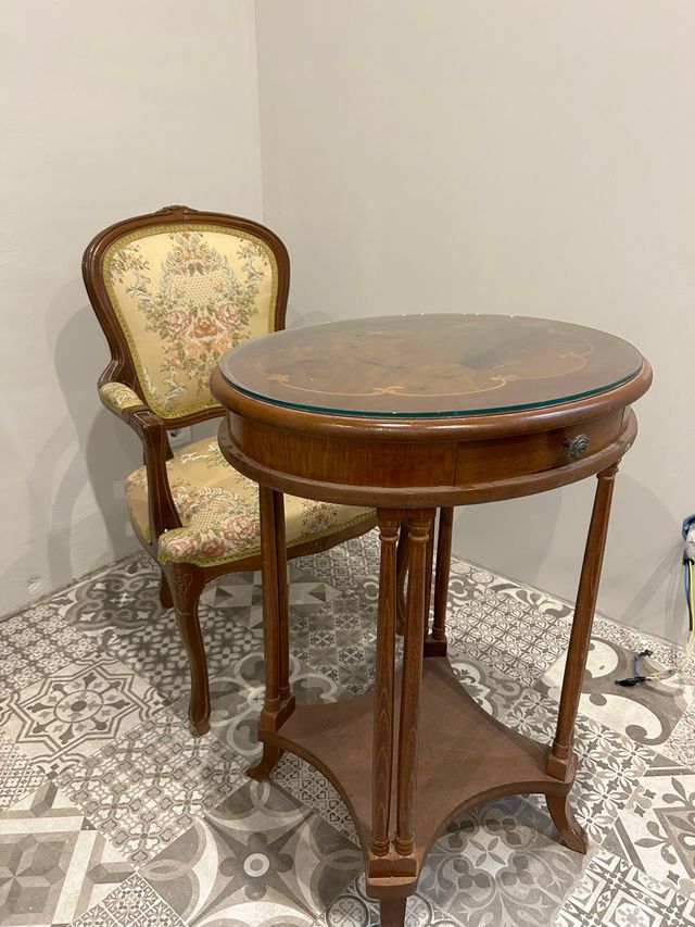 Tavolo classico in barella con sedia