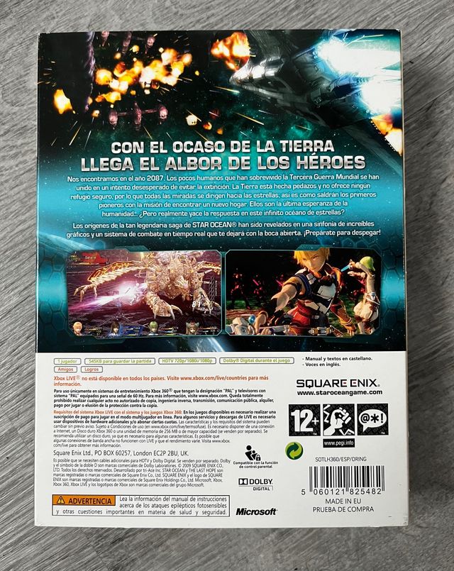 STAR OCEAN: THE LAST HOPE XBOX 360 PAL ESP