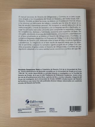 Lecciones de Derecho de obligaciones y contratos