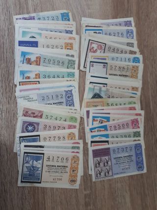 68 Decimos de lotería 1975