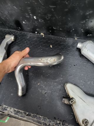 Tubo escape codo gas gas trial silencioso