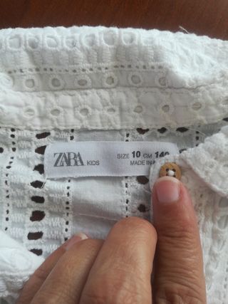 Camisa y camiseta t. 9-10 Zara 
