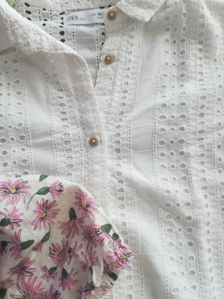 Camisa y camiseta t. 9-10 Zara 