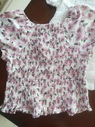 Camisa y camiseta t. 9-10 Zara 