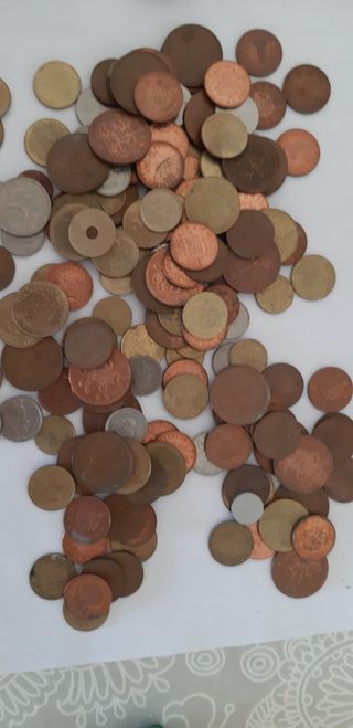 lote de monedas antiguas más de 200