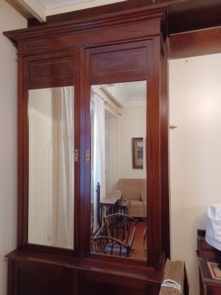 Espejo rectangular madera