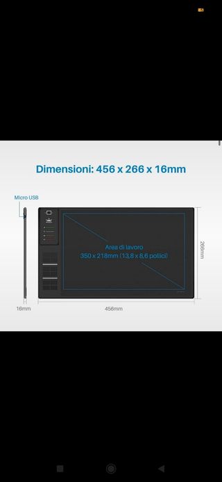 Tavoletta grafica HUION WH1409
