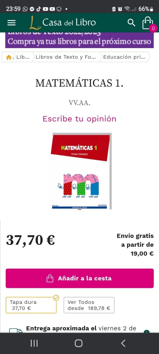 Libro de matematicas 1primaria Anaya