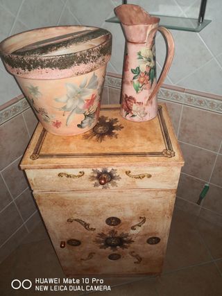 Tris mobiletto decoupage