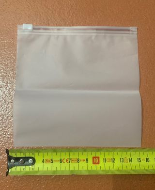Set lotto 16 bustine trasparenti con zip mai usate