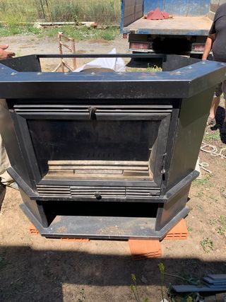 Chimenea Leña esquinera