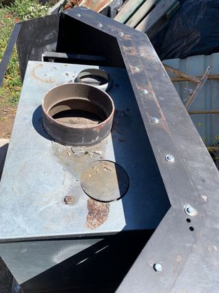 Chimenea Leña esquinera