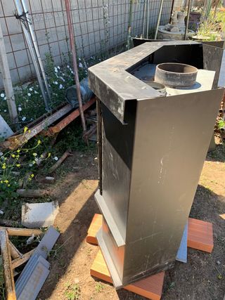 Chimenea Leña esquinera