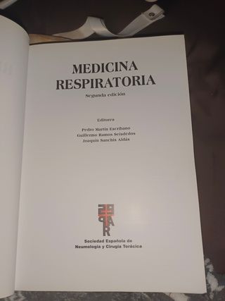 Libro Medicina Respiratoria. 1299 pag.