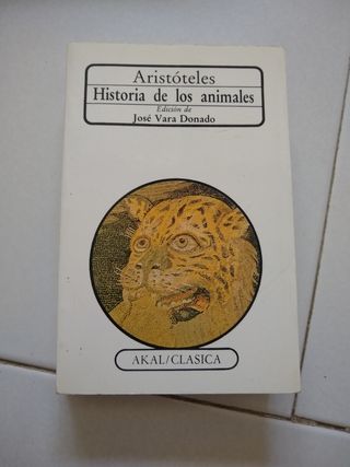 Libro Historia de los animales