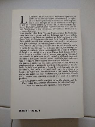 Libro Historia de los animales