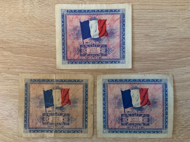 lote billetes aliados Dia-D