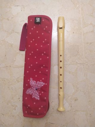 Flauta dulce escolar y funda