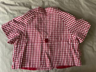 chaqueta corta cuadros vichy