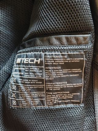 chaqueta moto piel con protección