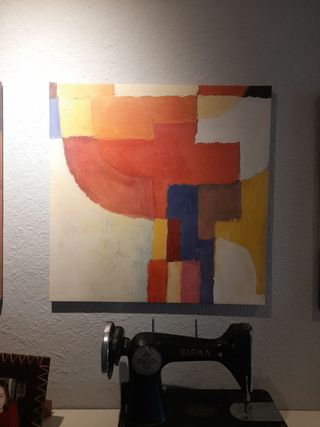 Tríptico cuadros abstractos