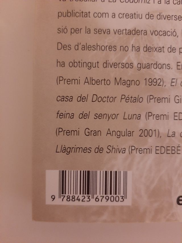 Libro "Les llàgrimes de Shiva"