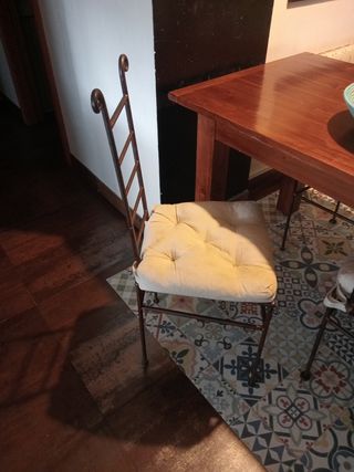 Sillas de  hierro forjado "diseño"