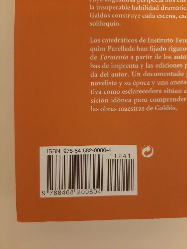 Libro Tormento