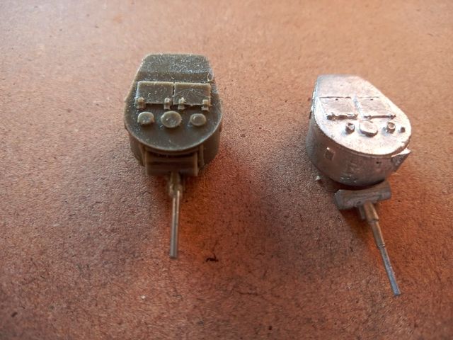 Torretas tanques T26 en resina y metal 1.72